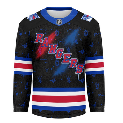 NYR Premium NHL Graffiti My Team 4 Life Hockey Jersey DDT NTL