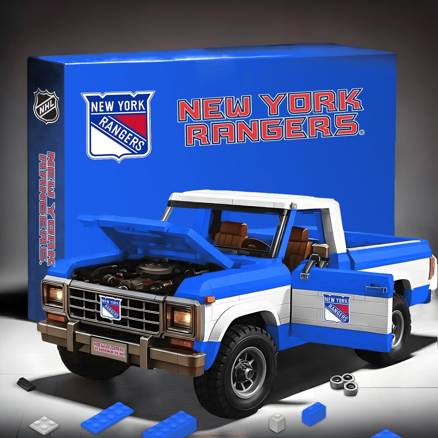 NYR x NHL 3D ford F150 buiding block Toy Set NDT LVH
