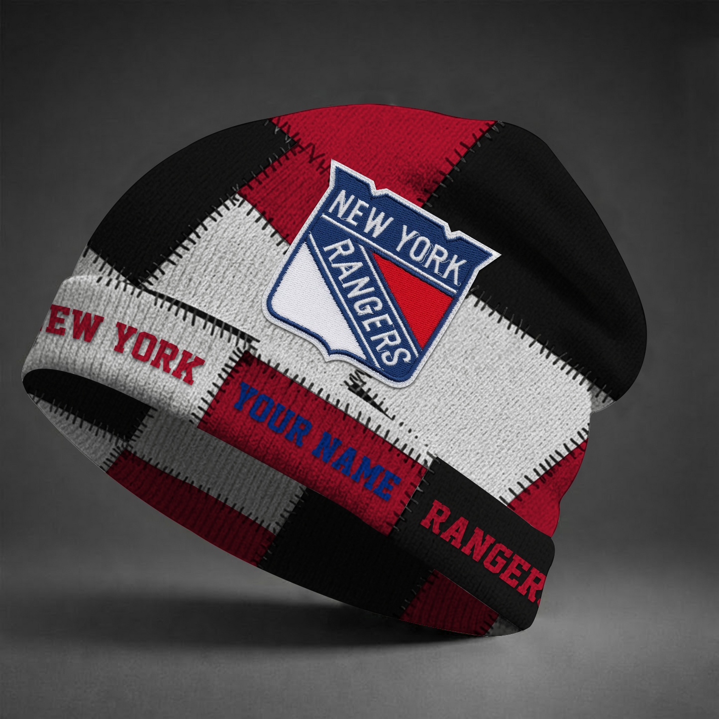 NYR X NHL Custom Name Beanie Hat Gifts For Fans - Limited Edition NAK NHT