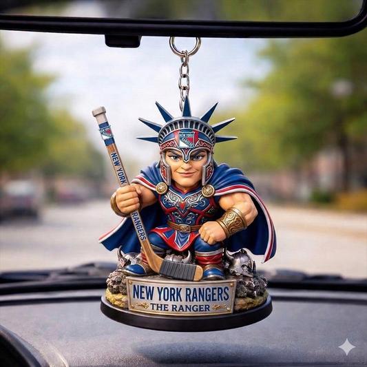 NYR x NHL Guardian Mascot Car Decor NAK TTT