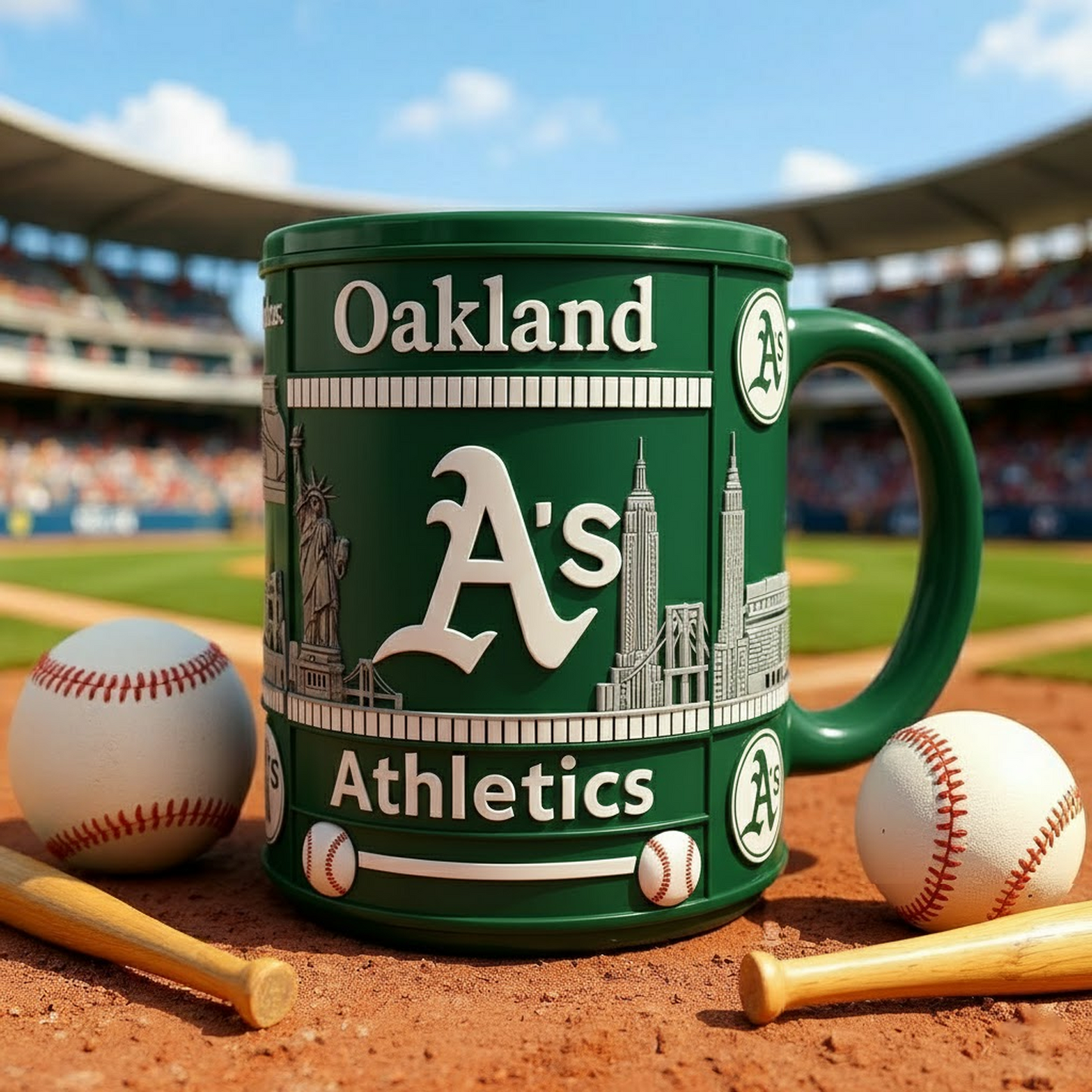 OAK X MLB Iconic City Baseball Mug V1 NAK NHT
