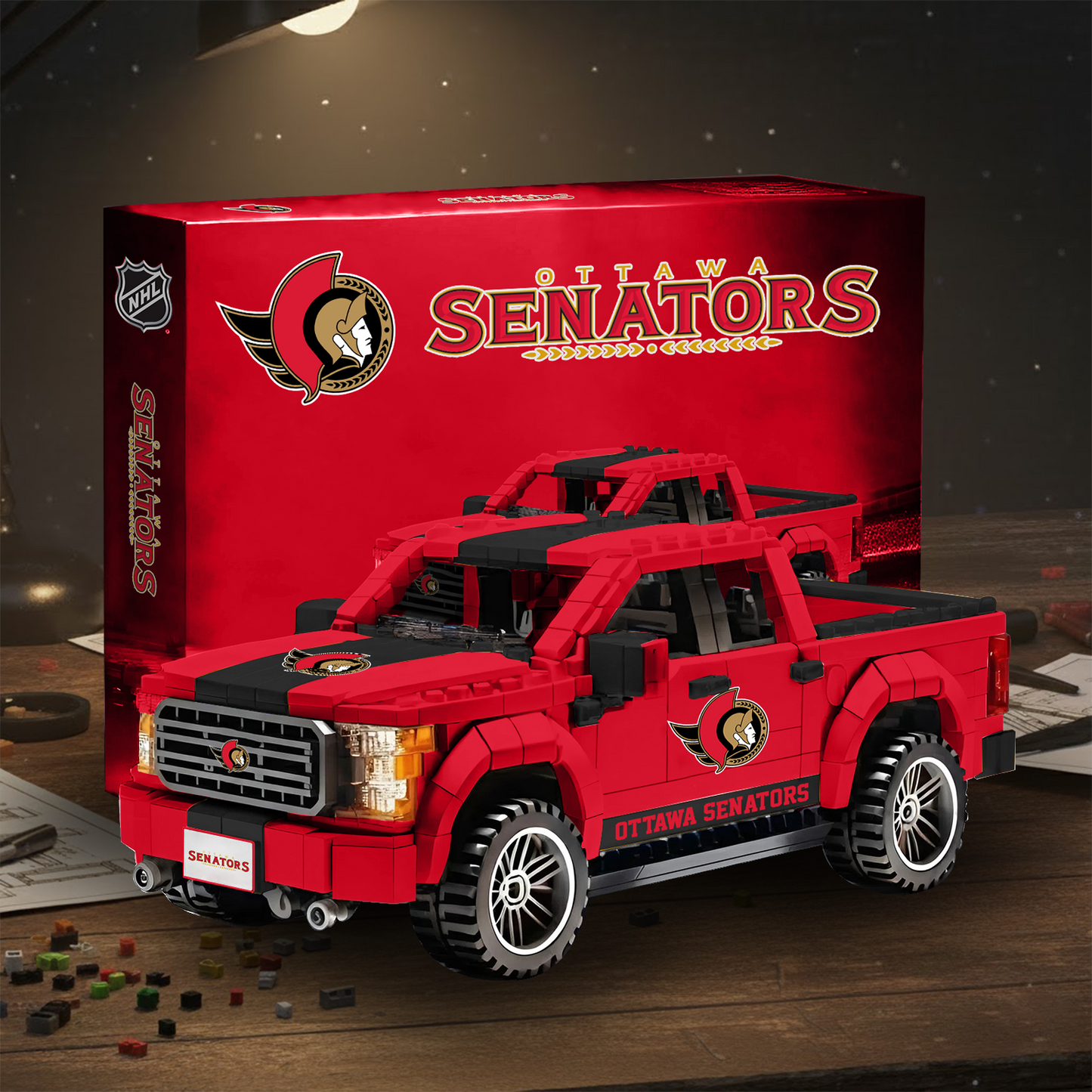 OS NHL 3D Racing Truck Model Building Block Set V2 NAK NHT