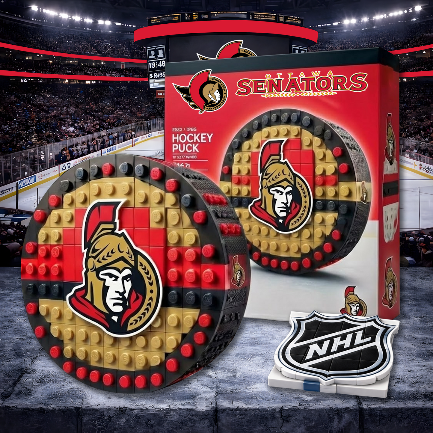 OTT X NHL Hockey Game Building Blocks NHT NAK