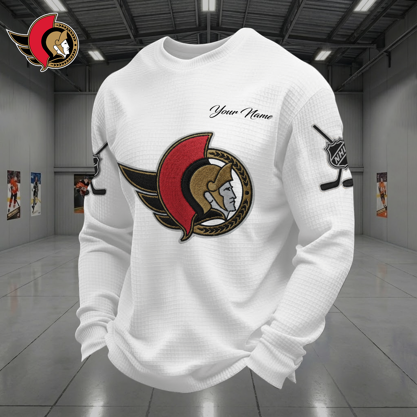 OTT X NHL Men Football Waffle Long Sleeve T-Shirt V1 NAK NHT