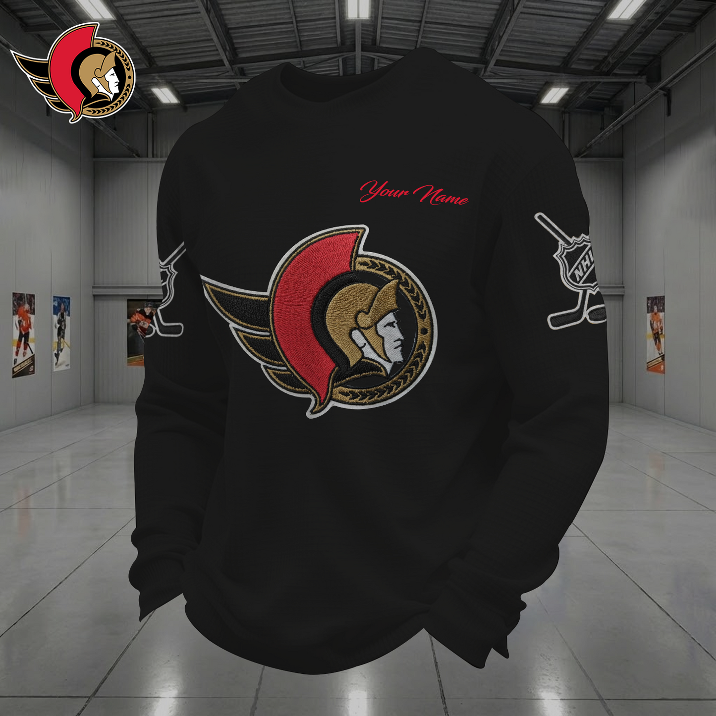 OTT X NHL Men Football Waffle Long Sleeve T-Shirt V1 NAK NHT