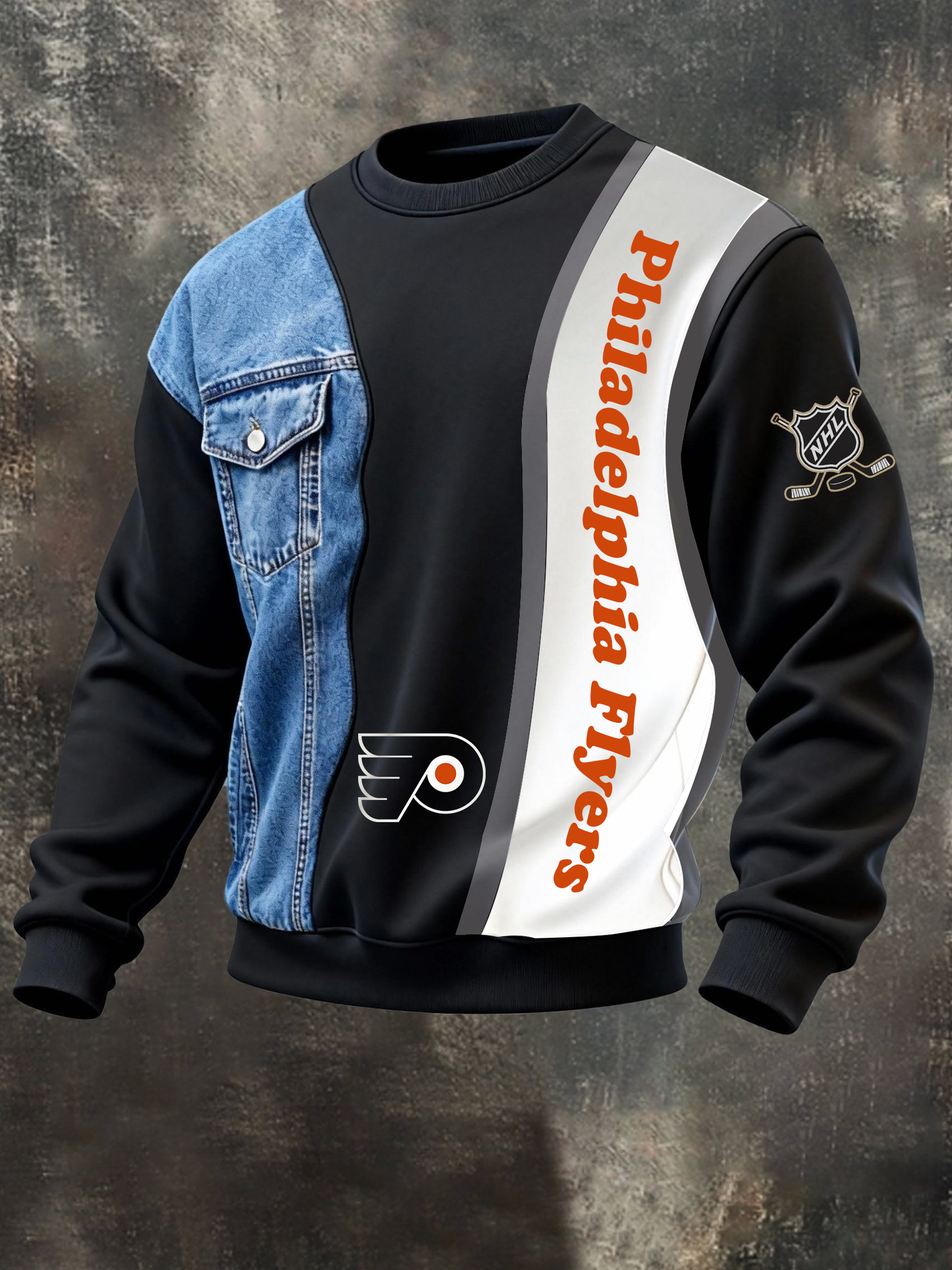 PF x NHL Denim & Sporty Hybrid Jacket Line NAK CTKT