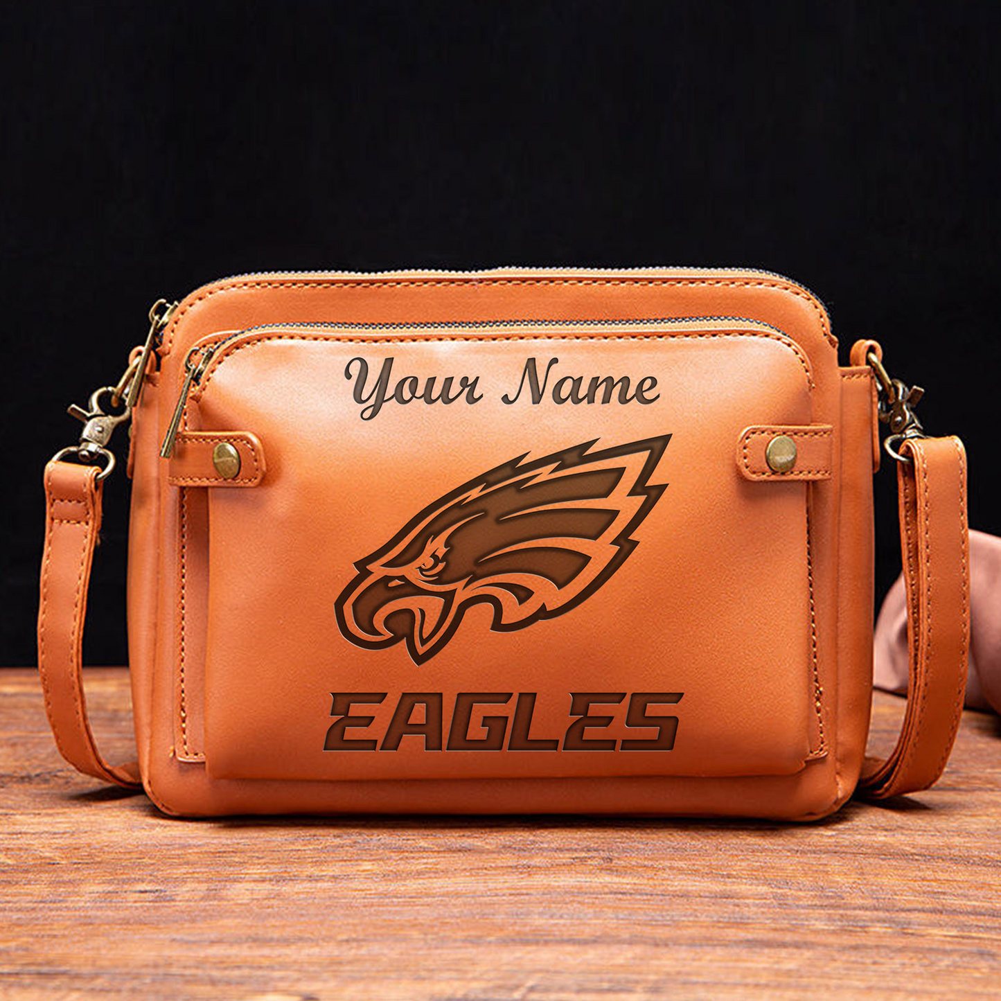 PHI x NFL Shoulder Crossbody Handbag DATND TANTD