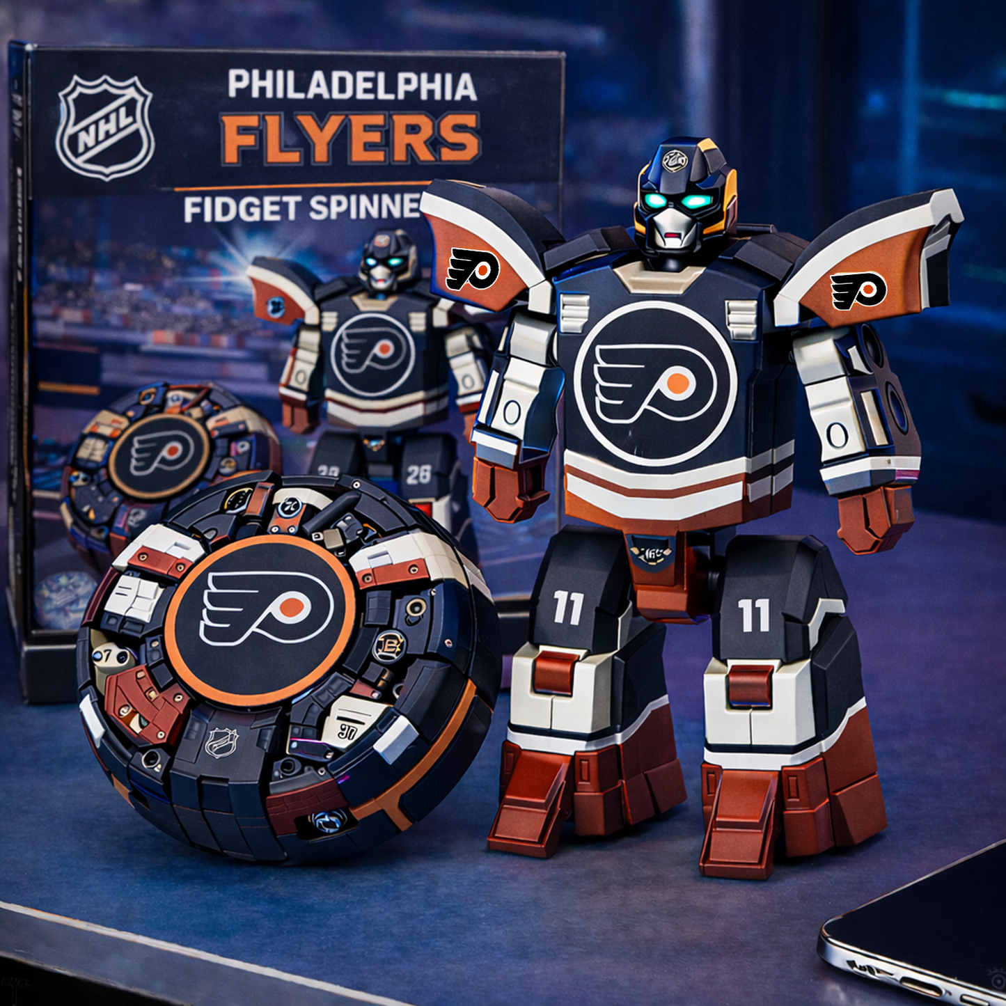 PHI x NHL Fidget Spinner DatND DVT