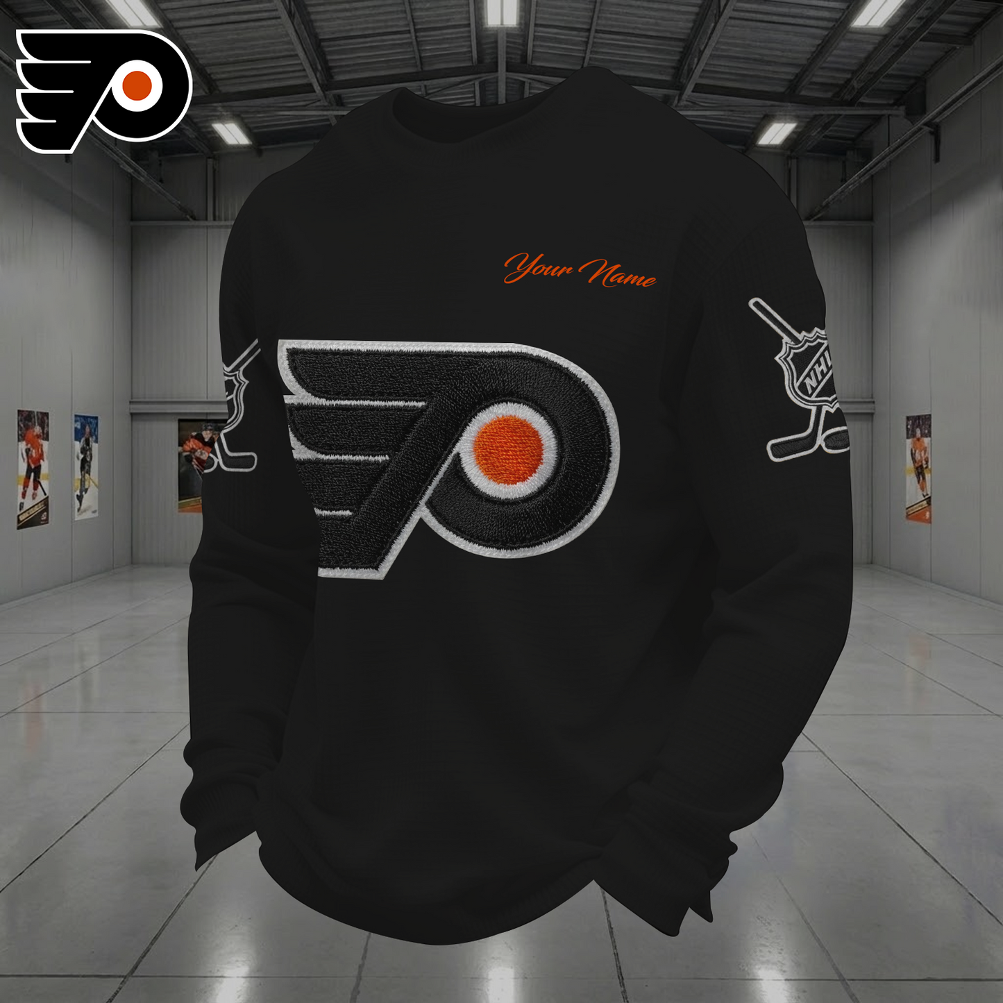 PHI X NHL Men Football Waffle Long Sleeve T-Shirt V1 NAK NHT