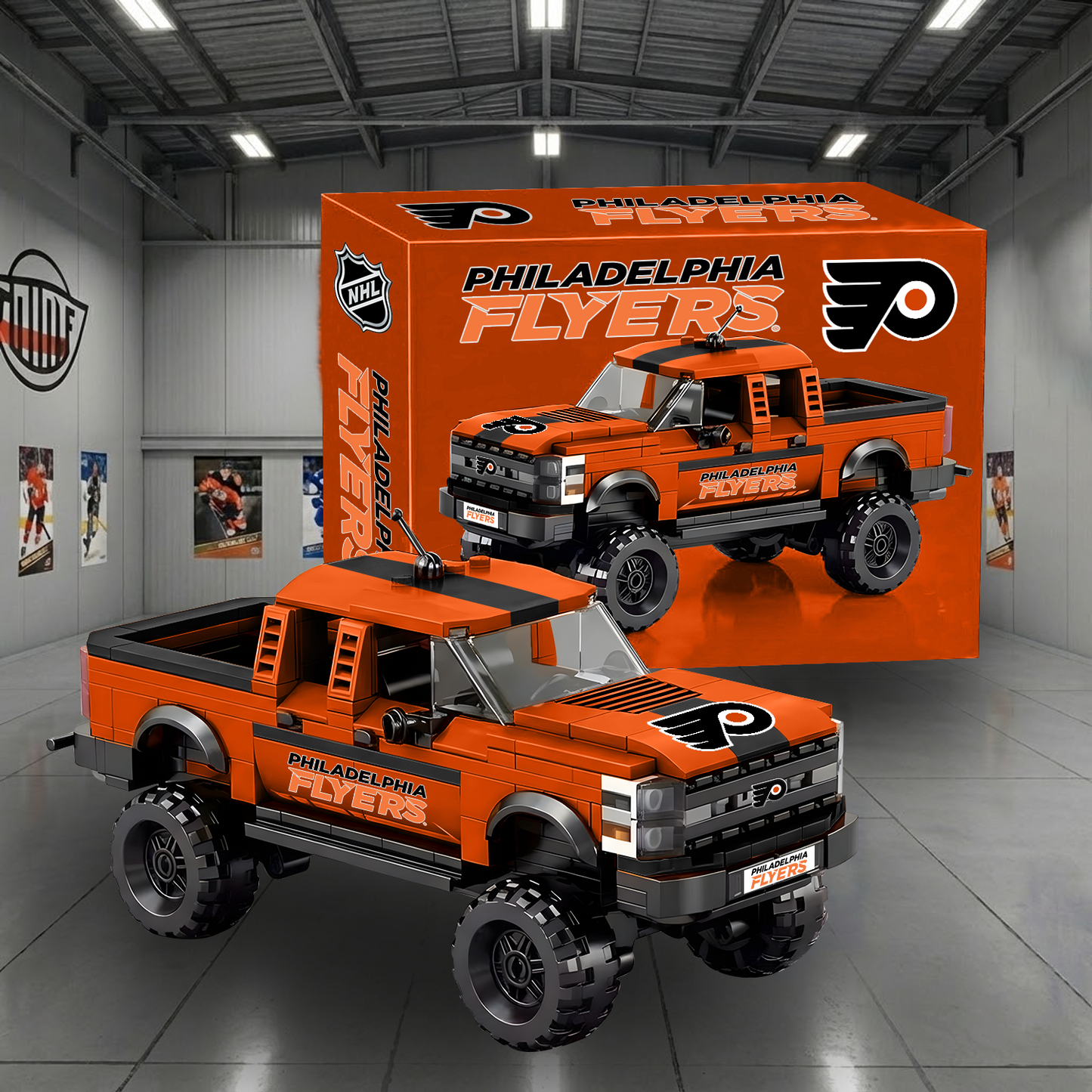 PHI X NHL Raptor pickup truck building block set NAK NHT