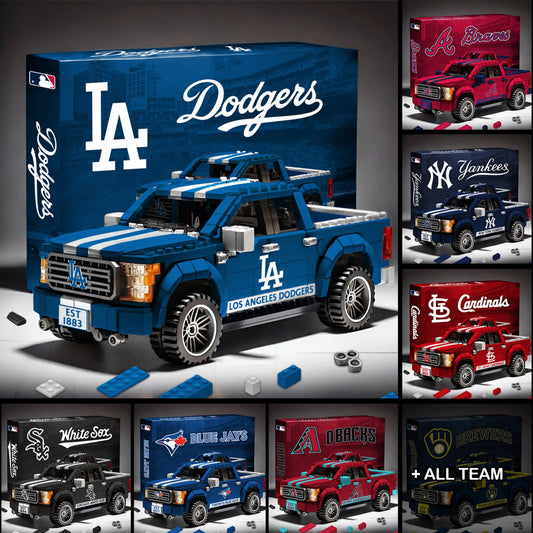 MLB 3D Racing Truck Model Building Block Set 0112 V1 NAK NHM