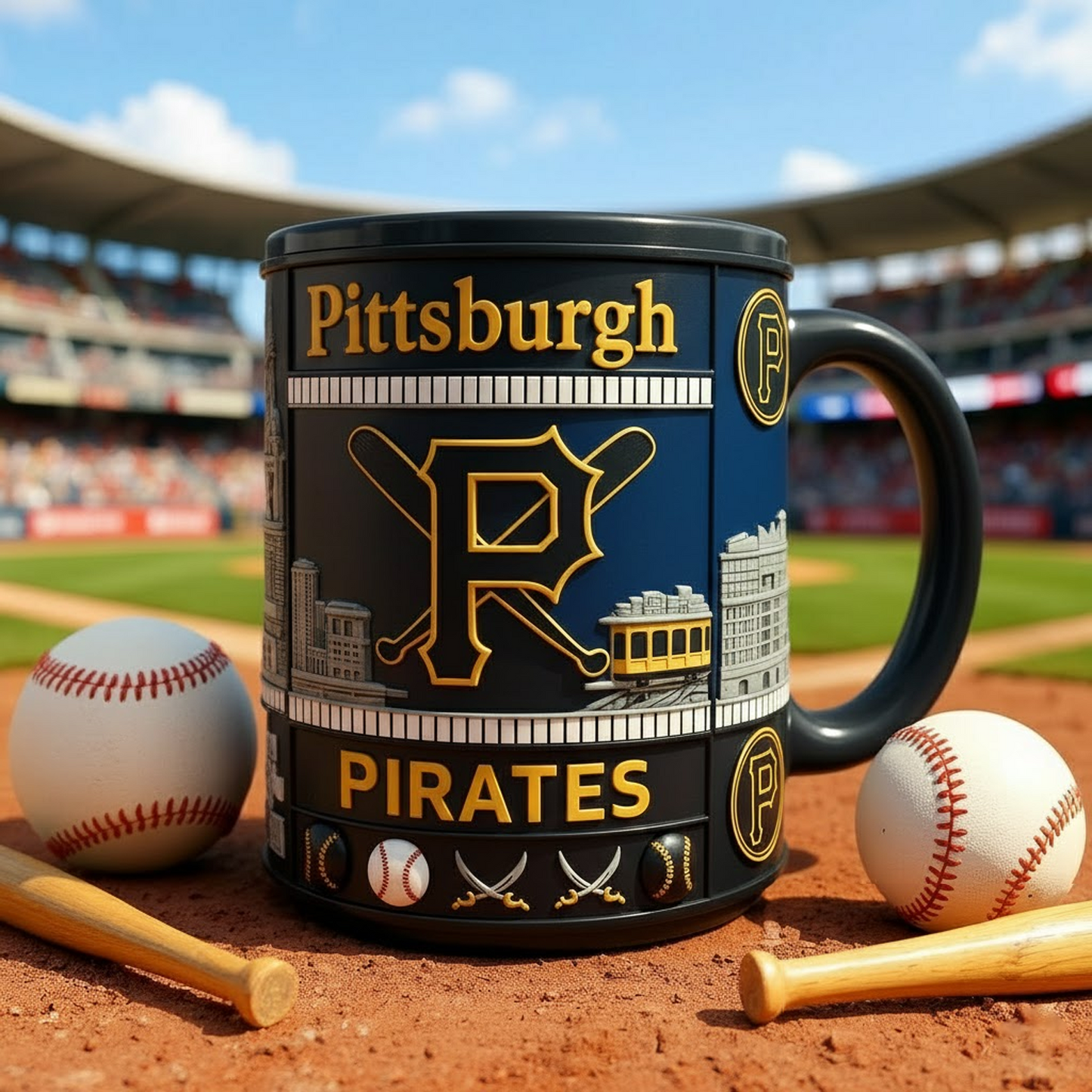 PIT X MLB Iconic City Baseball Mug V1 NAK NHT