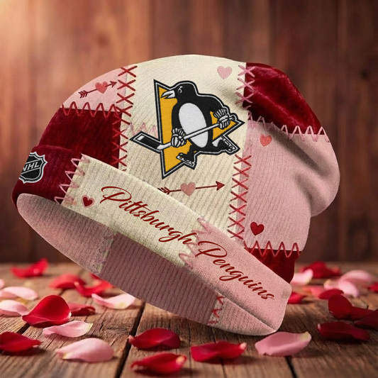 PIT X NHL Warm Hearts Beanie - Valentine Gift V1 NAK NHT