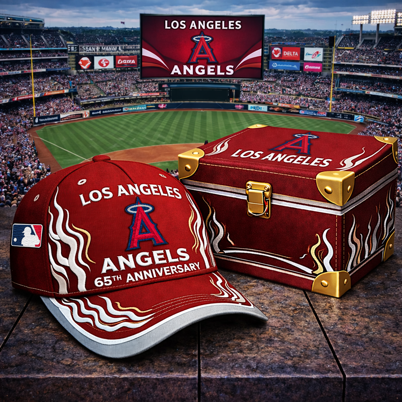 Premium MLB LAA Anniversary Flame Edition Cap V8 NMD TTV