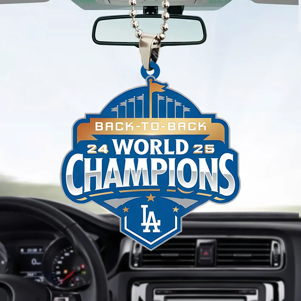 Premium MLB LAD World Series  Acrylic Car Ornament V1 NMD 031125 TTV