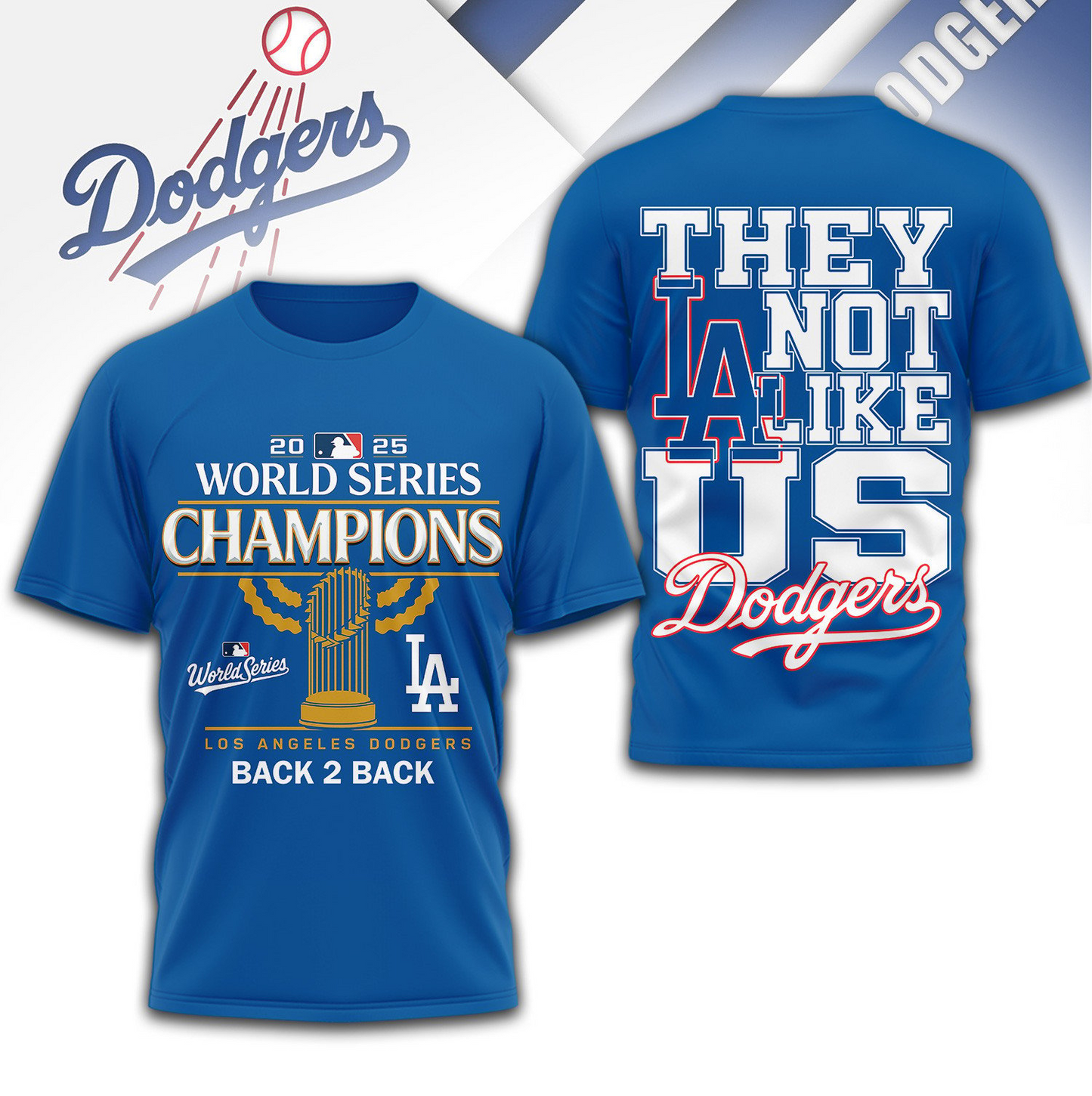 Premium MLB LAD World Series T-Shirt V19 NMD TTV