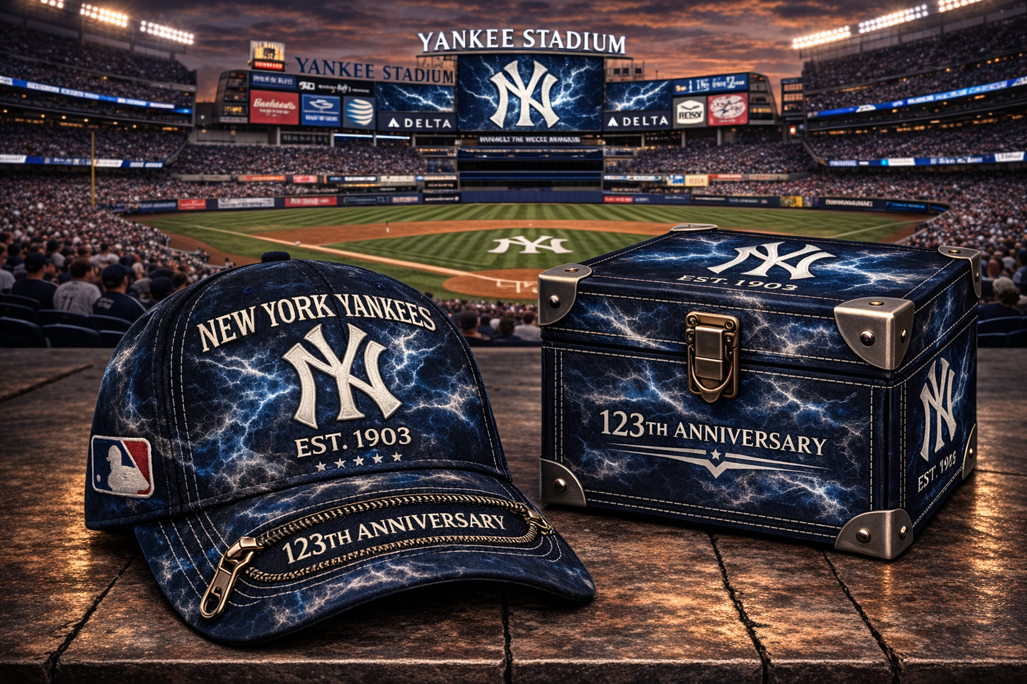 Premium MLB NYY Anniversary Tie-Dye Heritage Zipper Cap V9 NMD CTKT