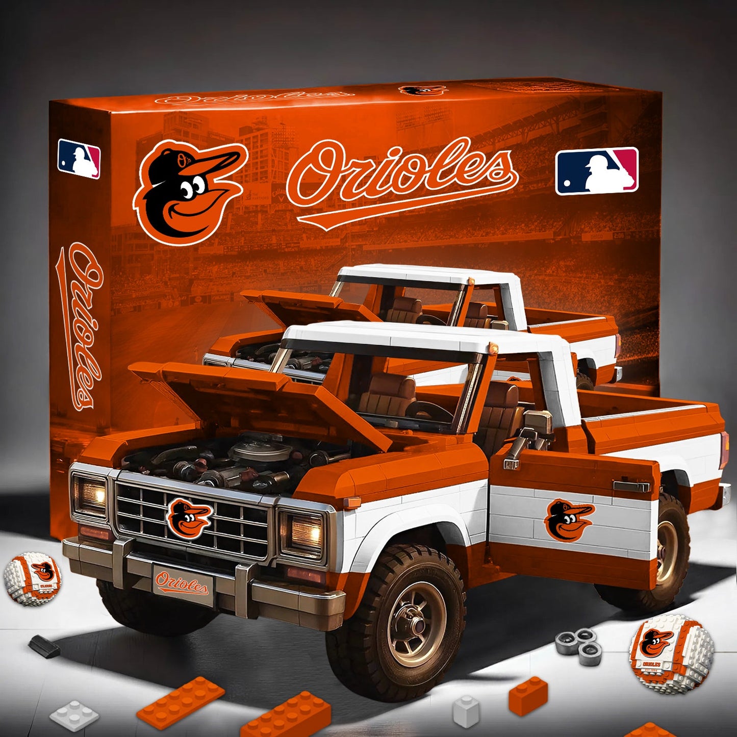 PREMIUM MLB X BO 3D Building Blocks Truck Ford Car Model Set NDT NHM