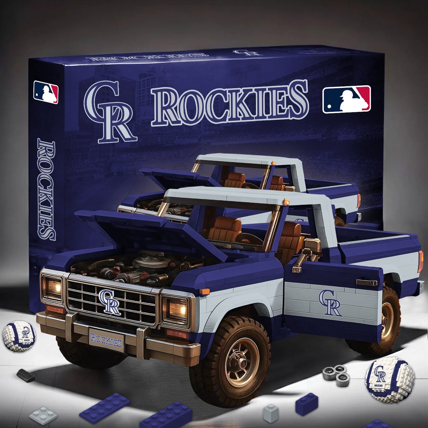 PREMIUM MLB X COLR 3D Building Blocks Truck Ford Car Model Set NDT NHM