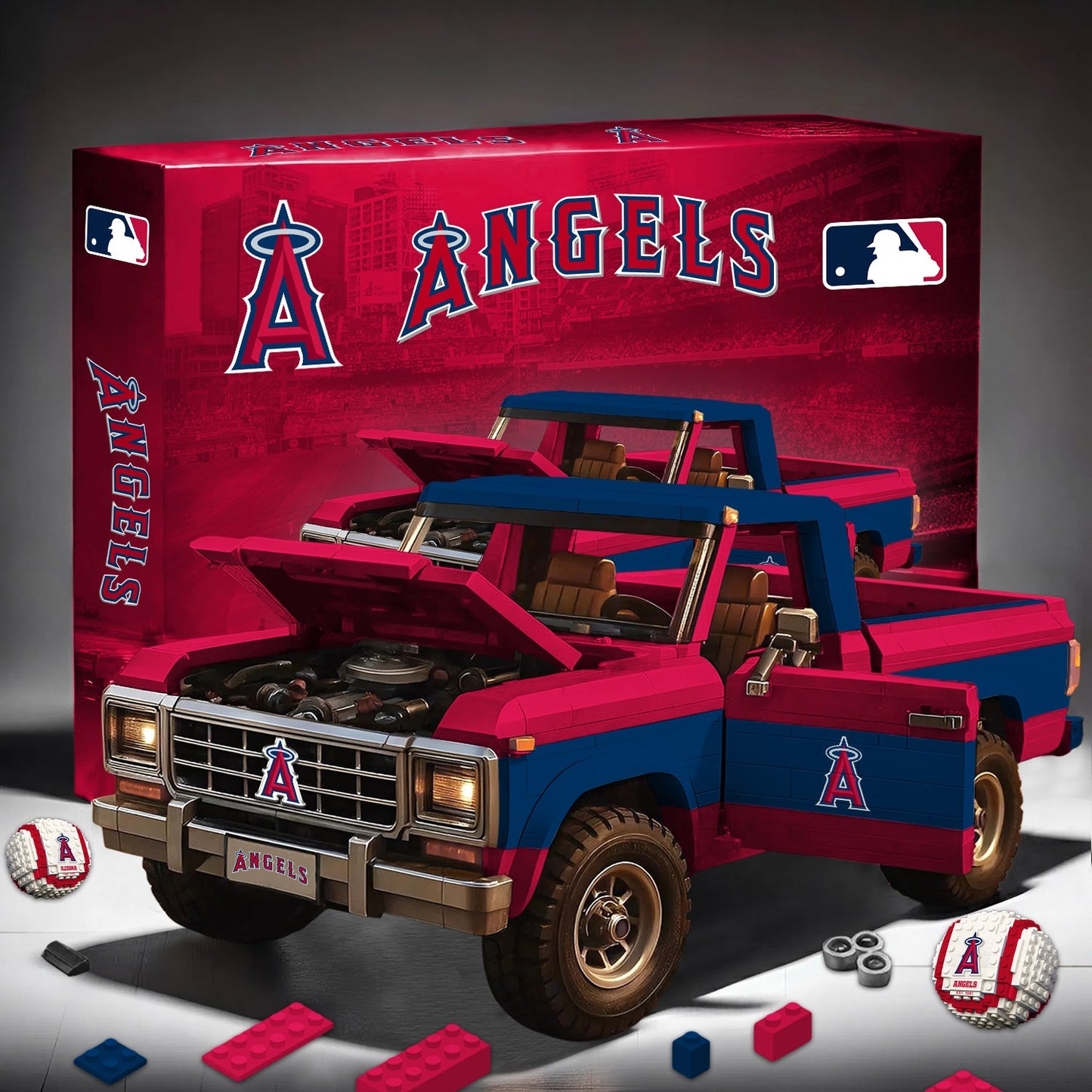 PREMIUM MLB X LAA 3D Building Blocks Truck Ford Car Model Set NDT NHM