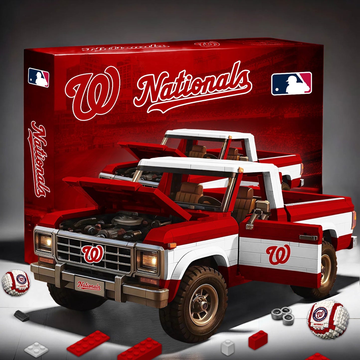 PREMIUM MLB X WN 3D Building Blocks Truck Ford Car Model Set NDT NHM