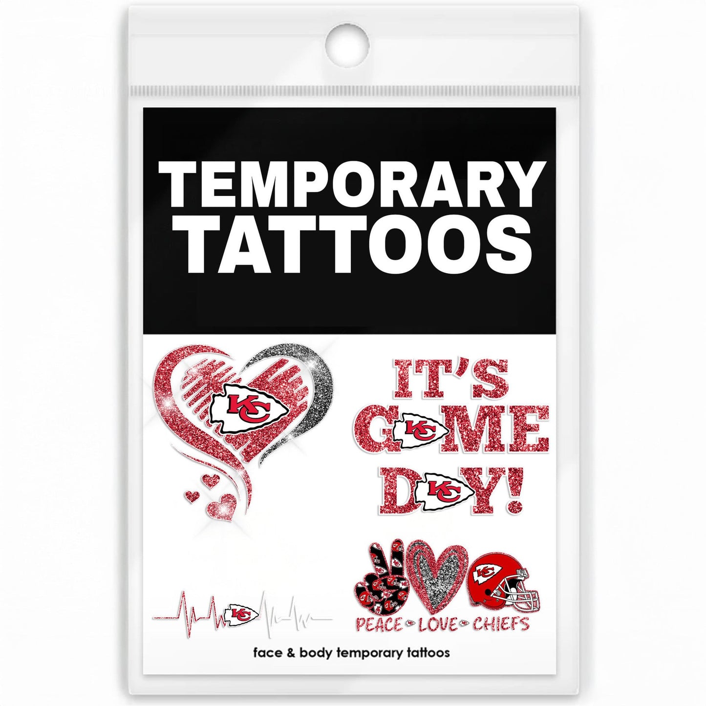 Premium NFL x KC Temporary Tattoos NDT NHM