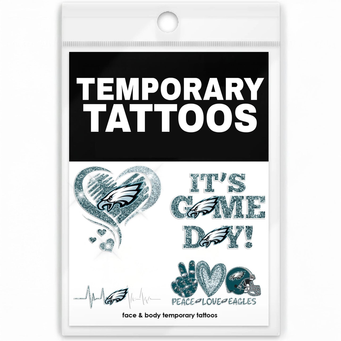 Premium NFL x PHI Temporary Tattoos NDT NHM
