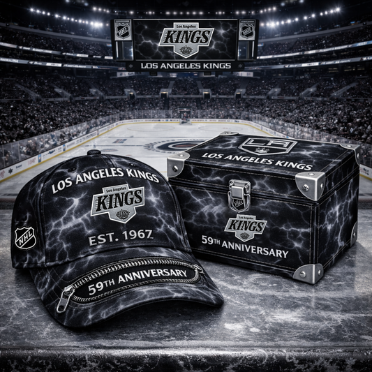 Premium NHL LAK Anniversary Tie-Dye Heritage Zipper Cap V9 NMD CTKT