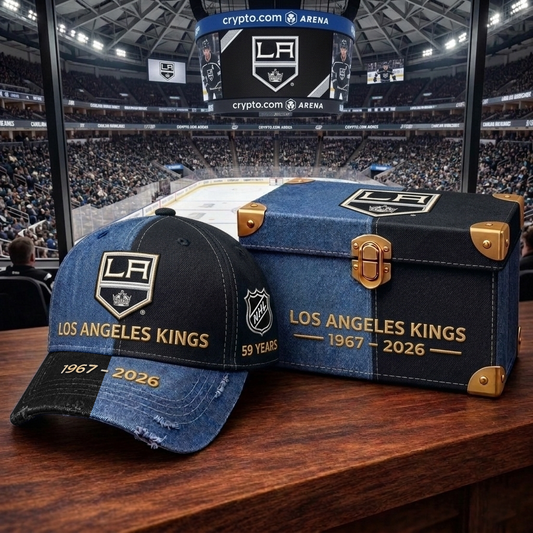 Premium NHL LAK Anniversary Vintage Two-Tone Distressed Cap V11 NMD CTKT