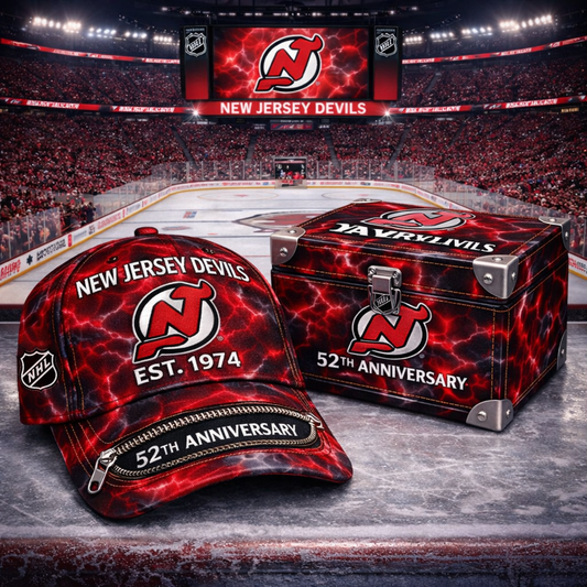 Premium NHL NJD Anniversary Tie-Dye Heritage Zipper Cap V9 NMD CTKT