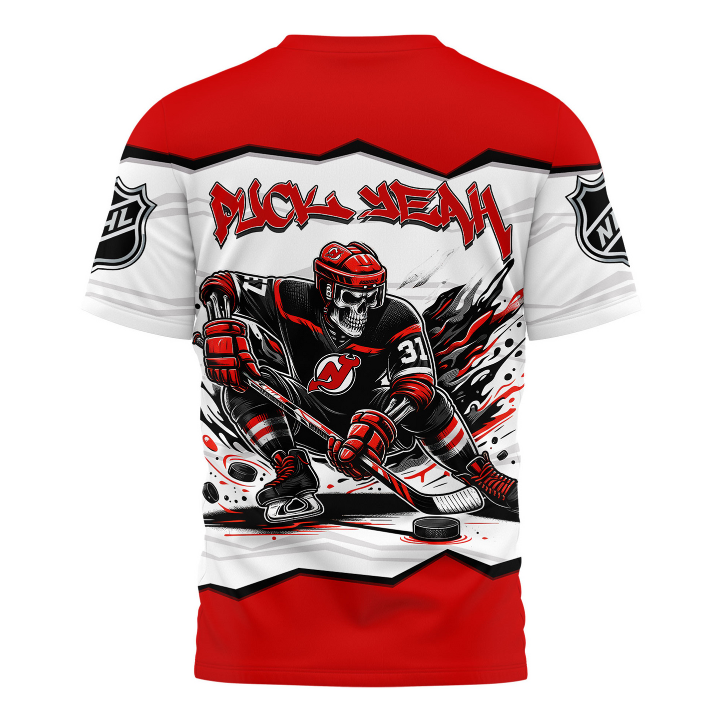 Premium NHL NJD Puck Yeah T-shirt V1 NMD TTV