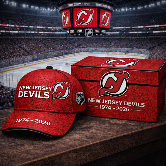 Premium NHL NJD Vintage Crackle Anniversary Hat V6 NMD CTKT