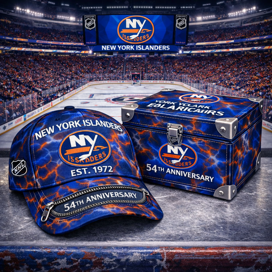 Premium NHL NYI Anniversary Tie-Dye Heritage Zipper Cap V9 NMD CTKT