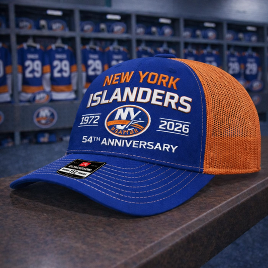 Premium NHL NYI Anniversary Trucker Hats V2 NMD CTKT