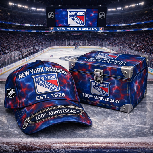 Premium NHL NYR Anniversary Tie-Dye Heritage Zipper Cap V9 NMD CTKT