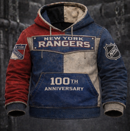 Premium NHL NYR Anniversary Vintage Hoodie V1 NMD CTKT