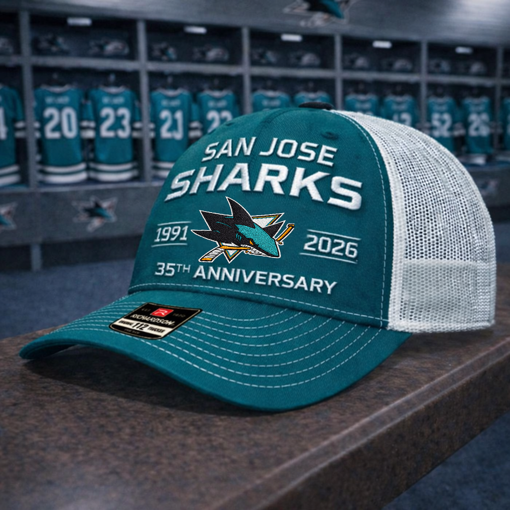 Premium NHL SJS Anniversary Trucker Hats V2 NMD CTKT