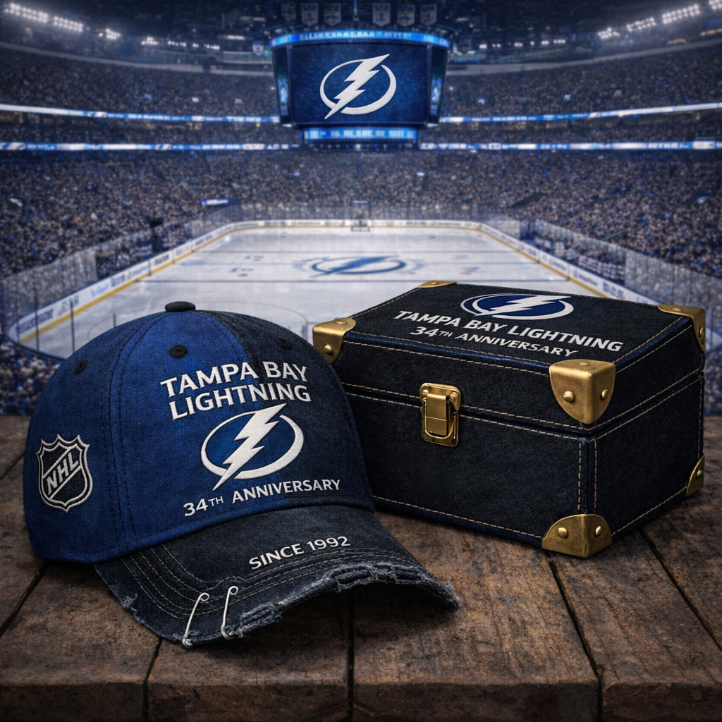 Premium NHL TBL Anniversary Vintage Crackle Hat V7 NMD CTKT