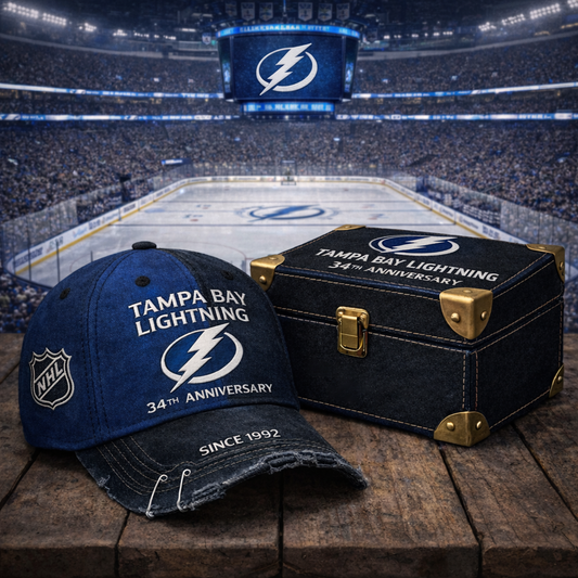 Premium NHL TBL Anniversary Vintage Crackle Hat V7 NMD CTKT