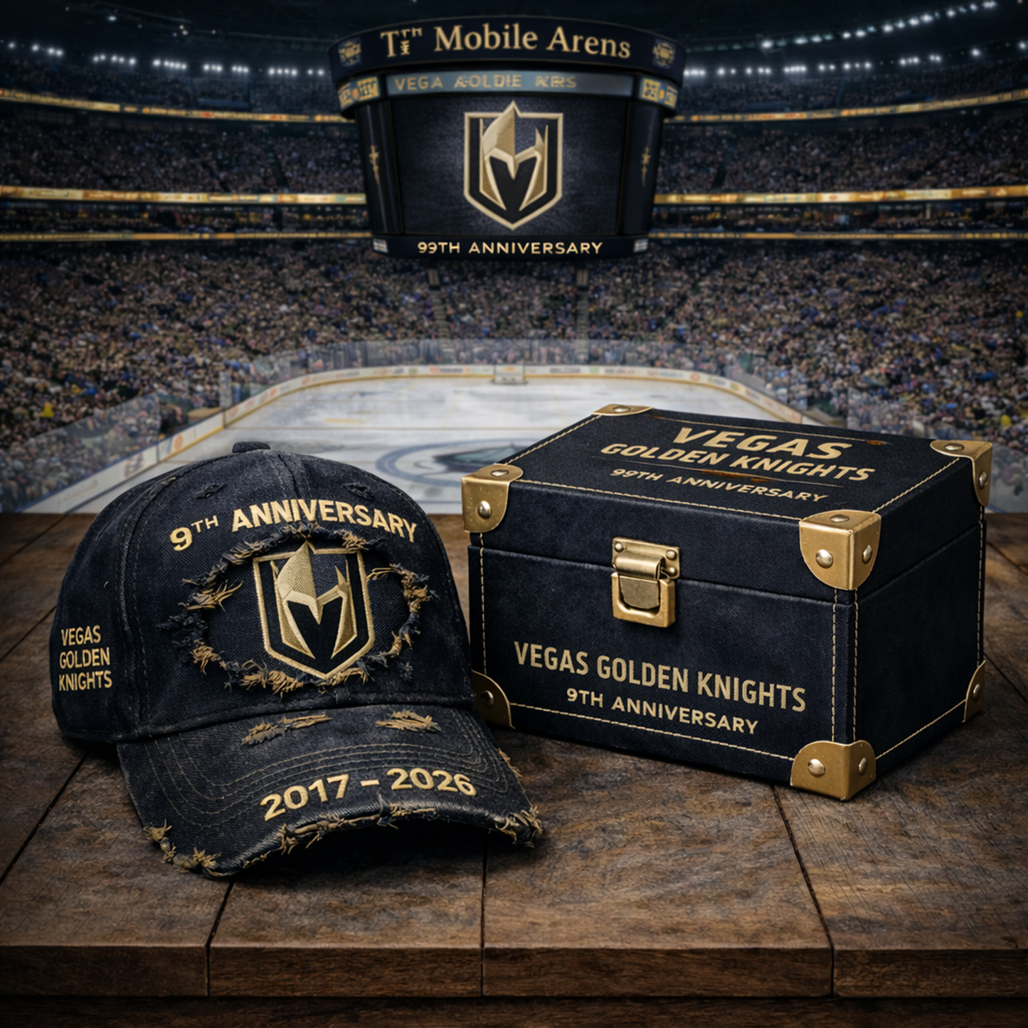 Premium NHL VGK  Anniversary Vintage Hat V4 NMD NHT
