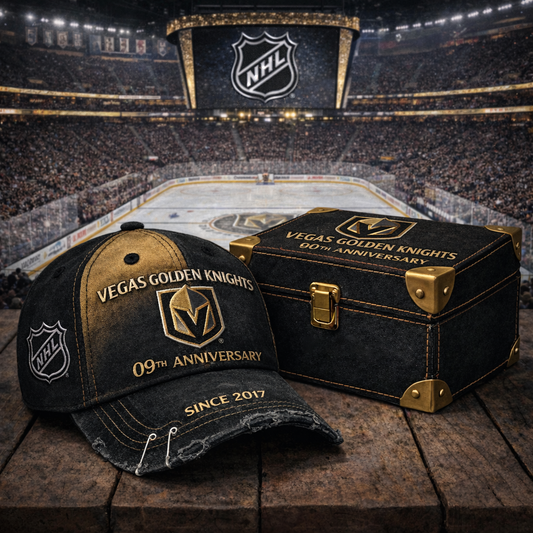 Premium NHL VGK Anniversary Vintage Crackle Hat V7 NMD CTKT