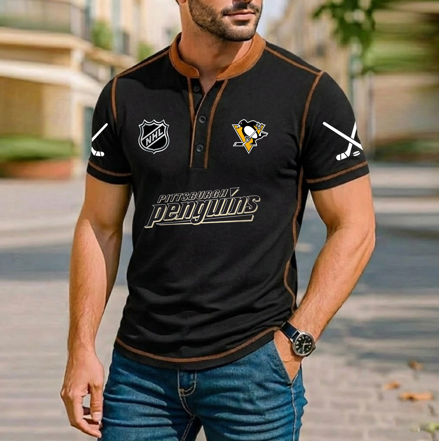 PREMIUM NHL X PP Royals  Casual T-Shirt NDT VHM