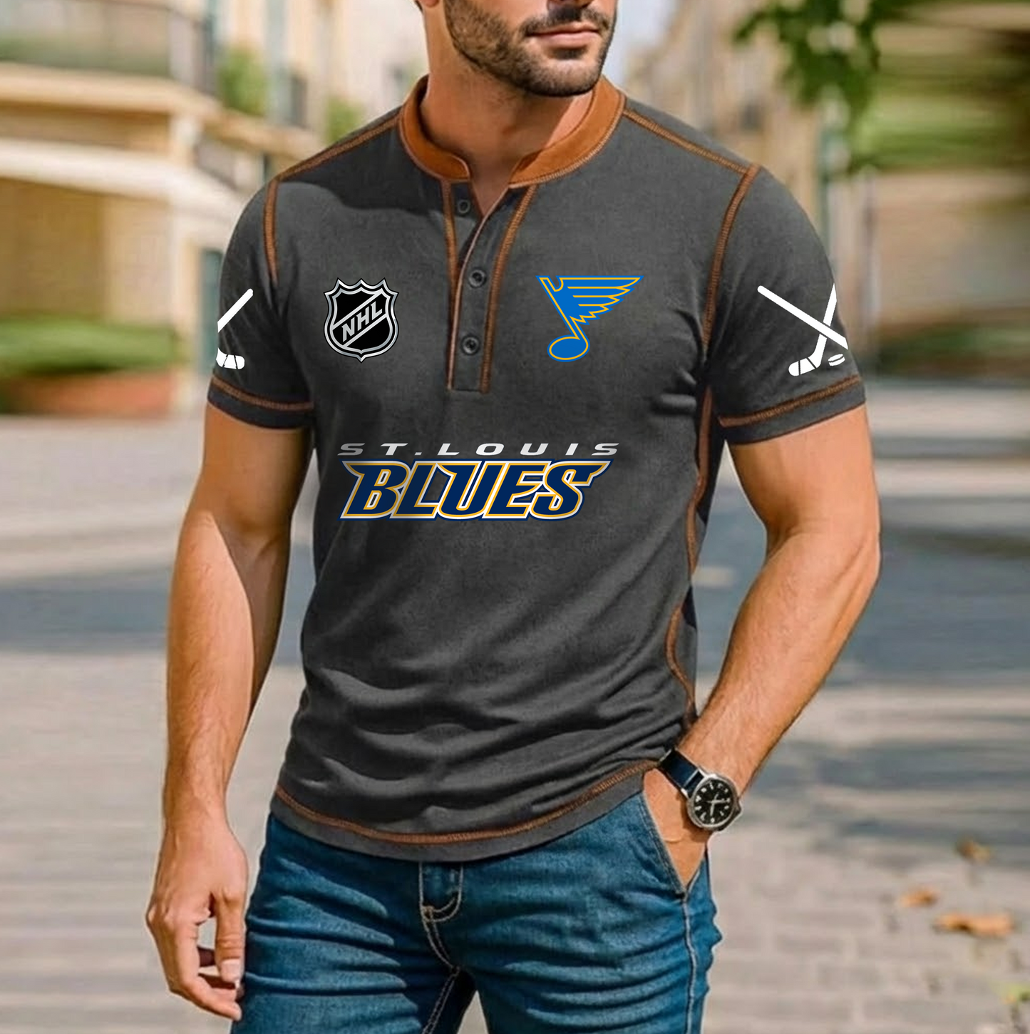 PREMIUM NHL X STL Royals  Casual T-Shirt NDT VHM