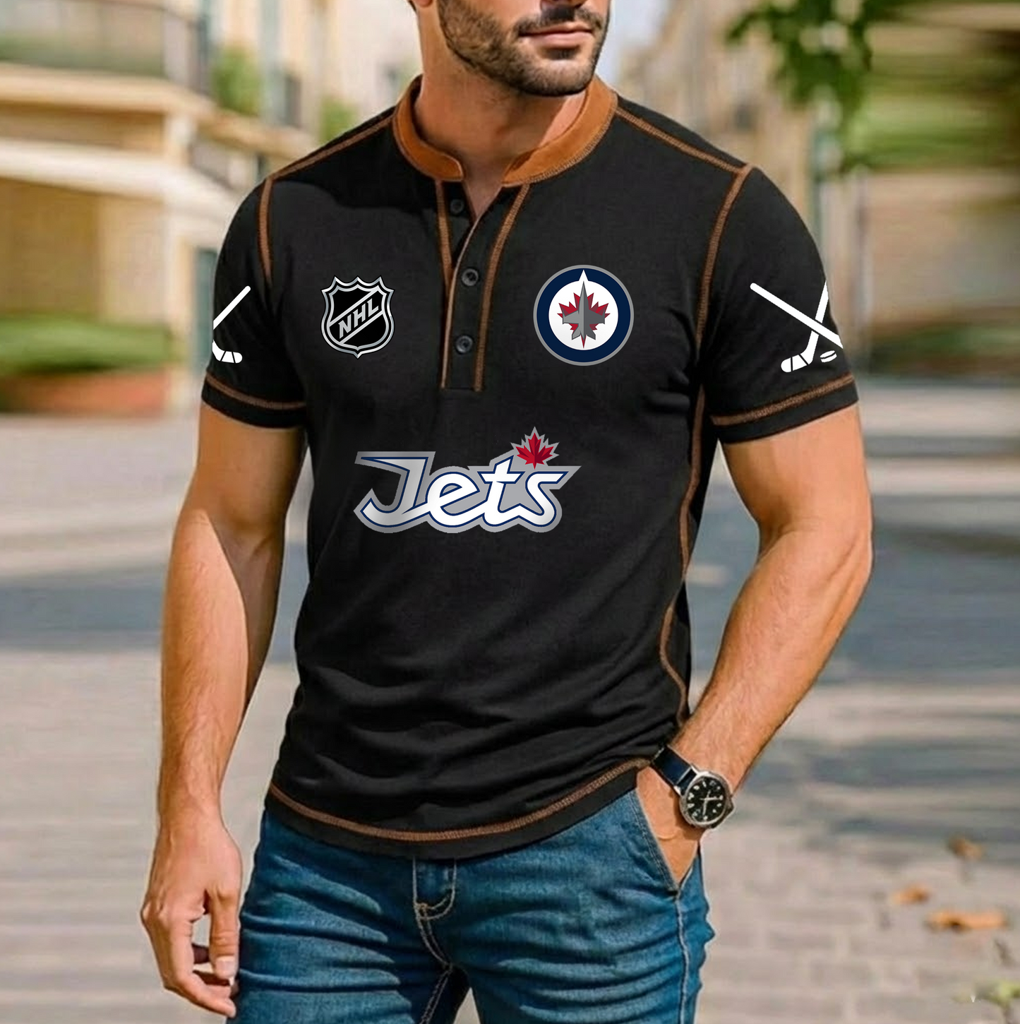 PREMIUM NHL X WJ Royals  Casual T-Shirt NDT VHM