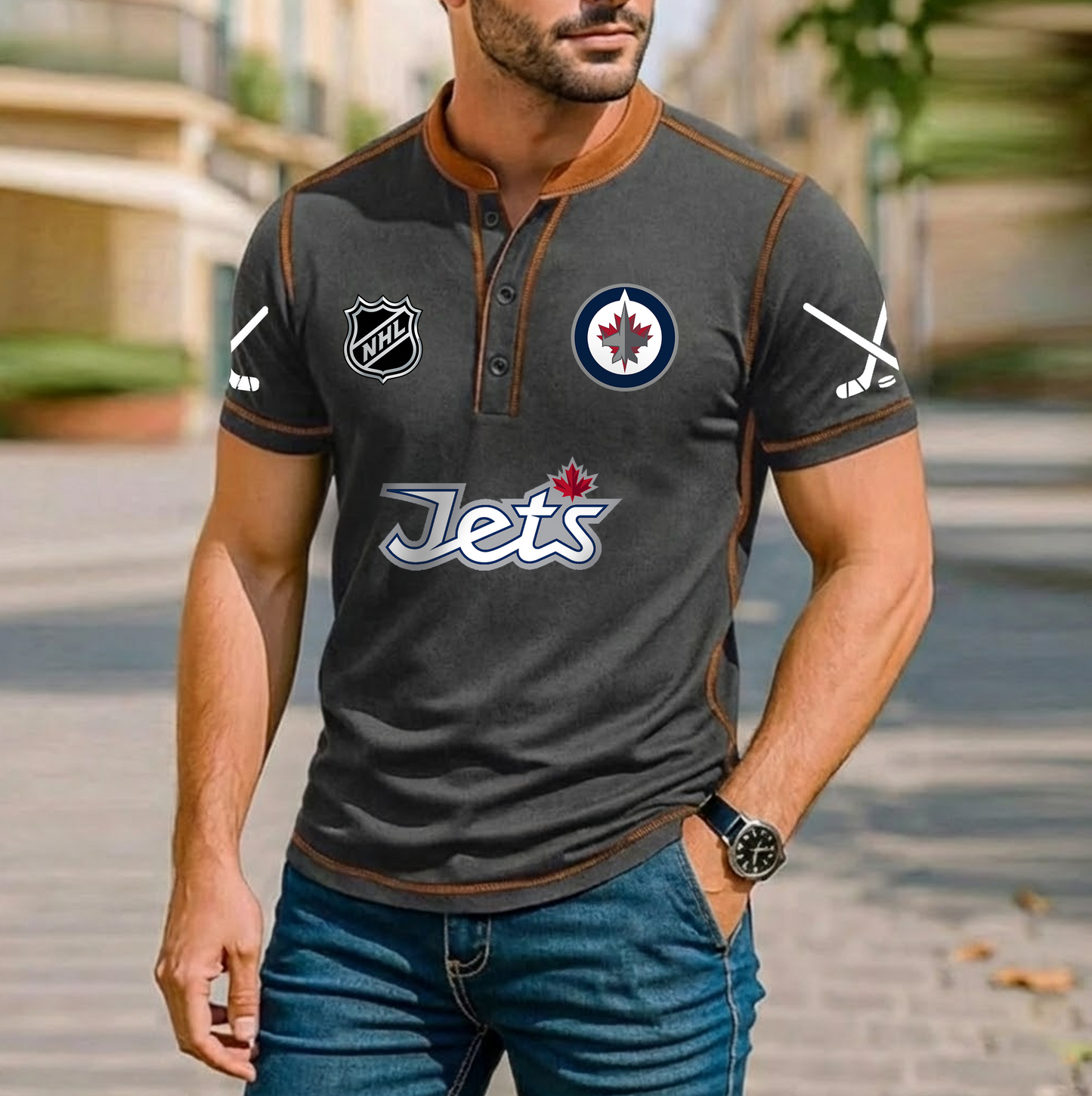 PREMIUM NHL X WJ Royals  Casual T-Shirt NDT VHM