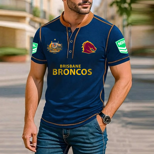 PREMIUM NRL X BRI ROYAL HENLEY SHIRT FOR NEW YEAR NDT VHM