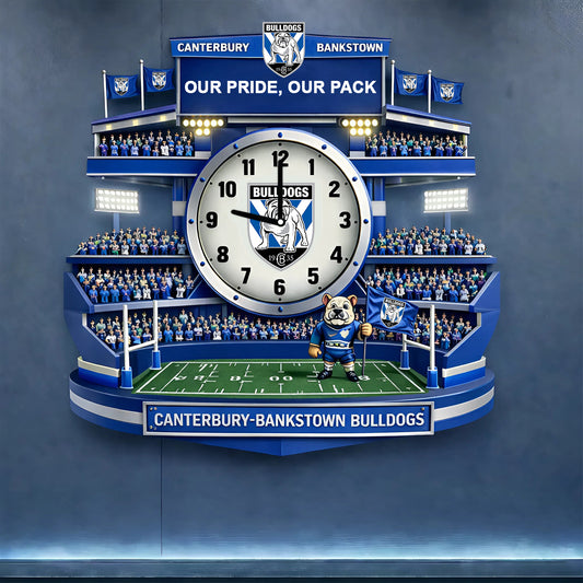 PREMIUM NRL X CBB 3D Visual Effect Acrylic Clock NDT NHM