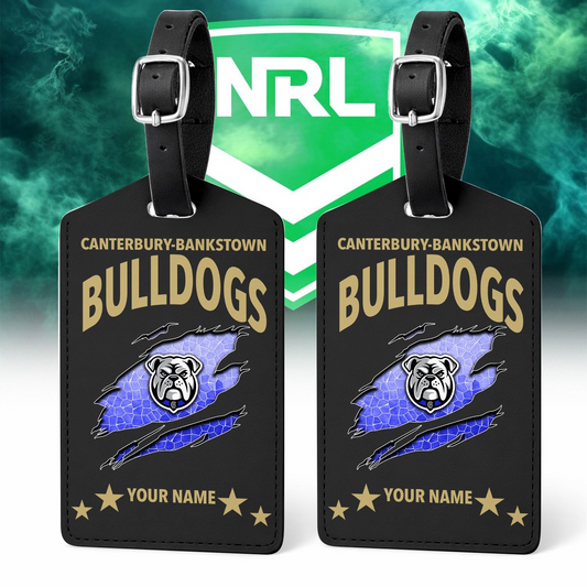 Premium NRL x CBBPersonalized Leather Luggage Tag NDT VHM