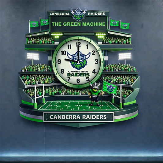 PREMIUM NRL X CR 3D Visual Effect Acrylic Clock NDT NHM