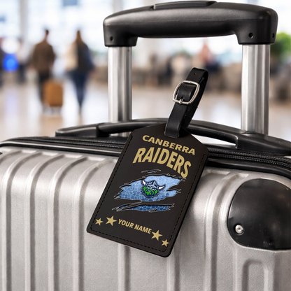 Premium NRL x CR Personalized Leather Luggage Tag NDT VHM